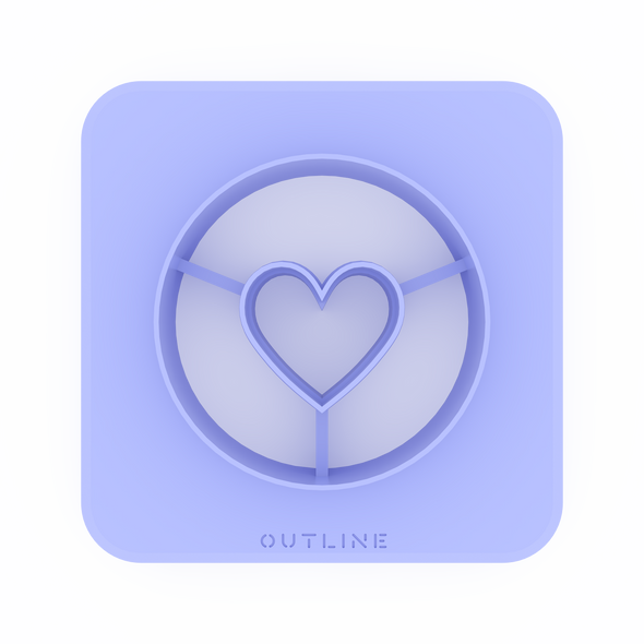 Circle Heart Imprint