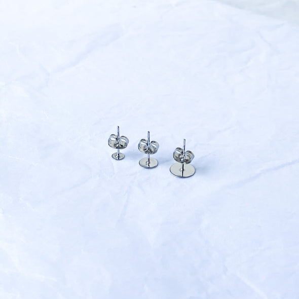 8mm Surgical Stainless Steel Earposts