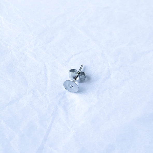 6mm Surgical Stainless Steel Earposts