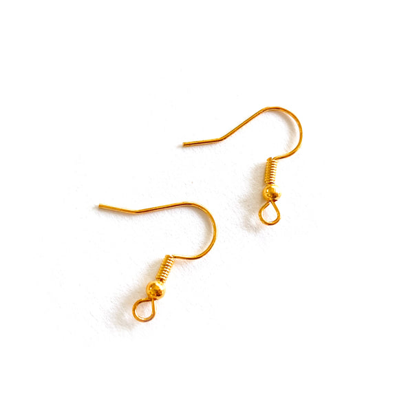Gold Stainless Steel Hook Earrings