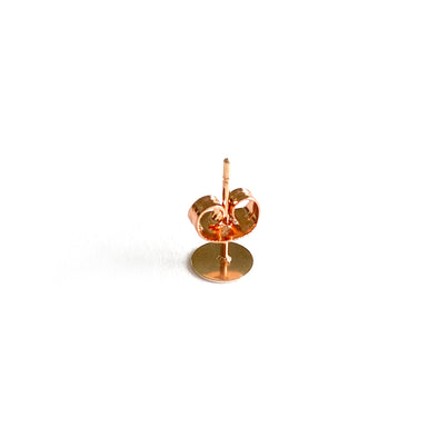 6mm Rose Gold 304 Stainless Steel Earposts