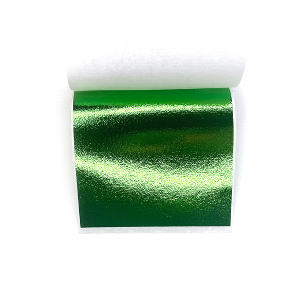 Green Metallic Foil Sheets - Pack of 5
