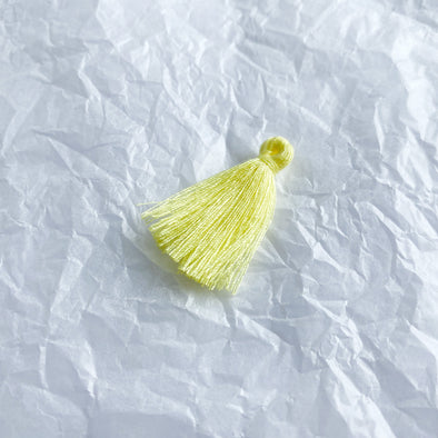 30mm Cotton Mini Tassels (Yellow)