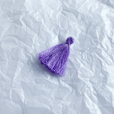 30mm Cotton Mini Tassels (Violet)