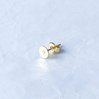 6mm Gold 304 Stainless Steel Earposts