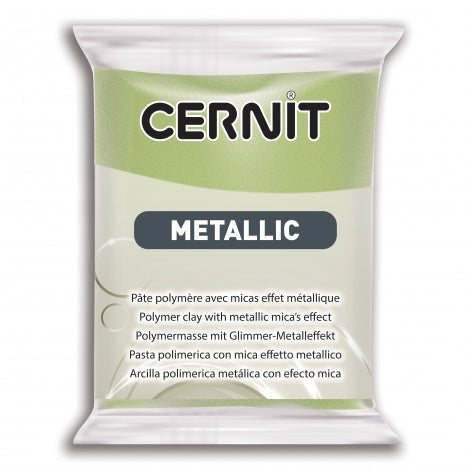 Cernit Metallic 56g - Green Gold
