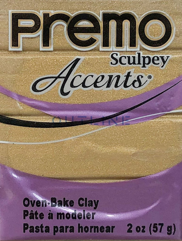 Premo 57g Polymer Clay - Accents Antique Gold