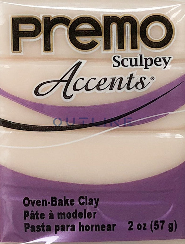 Premo 57g Polymer Clay - Accents Translucent