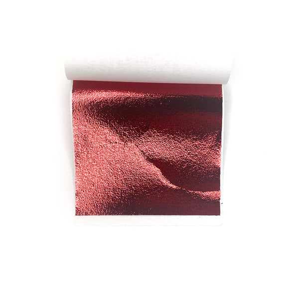 Red Metallic Foil Sheets - Pack of 5