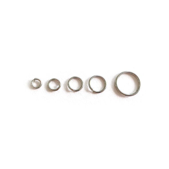 6mm Silver Stainless Steel Jump rings