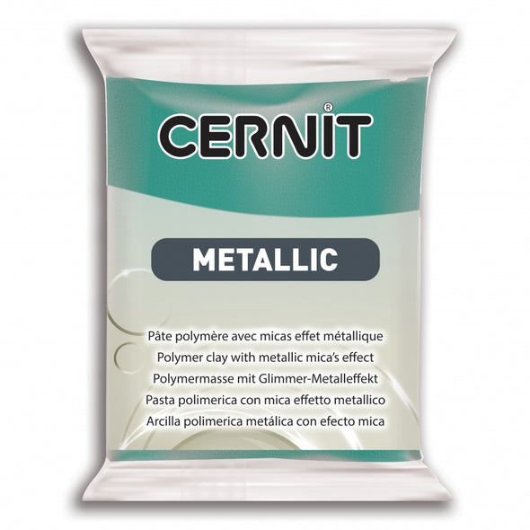 Cernit Metallic 56g - Turquoise Green