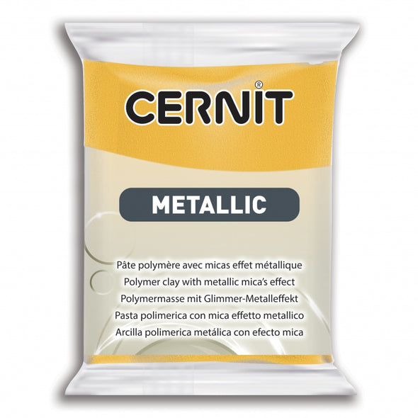 Cernit Metallic 56g - Yellow